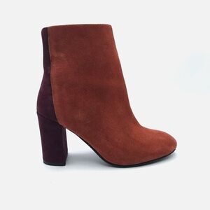 Asos Suede Leather Colorblock Booties